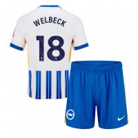 Maglie da calcio Brighton Danny Welbeck #18 Prima Maglia Bambino 2024-25 Manica Corta (+ Pantaloni corti)